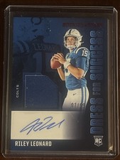 2025 Panini Rookies & Stars Riley Leonard Dress For Success Auto /99 RPA