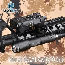 Metal NGAL Laser Red/Green/Blue/IR Laser&M300/M600 Scout Light Flashlight Set