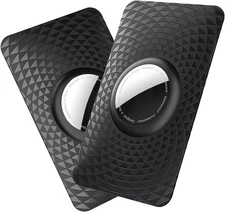 for Airtag Wallet Holder, 2 Pack Thinnest Card Case Airtag, Stays Black 