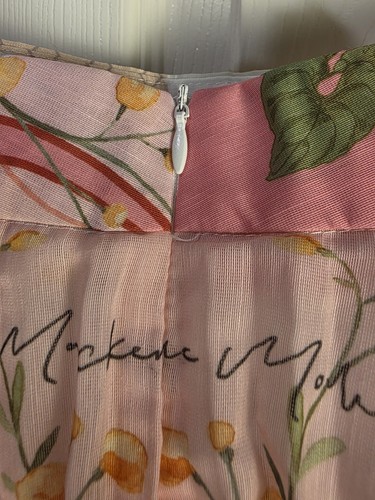 Mackenzie Mode Womens Skirt Pleated Garden Floral Long Muticolor Tall XL - Picture 11 of 12