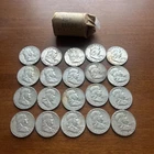 1963 90% Silver Franklin Half Dollars - Roll of 20