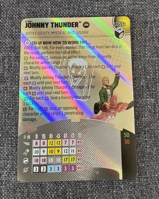 DC HEROCLIX LANTERN LEGACY JOHNNY THUNDER L053A JSA CARD NEW