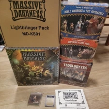 Massive Darkness 1 Kickstarter CMON New Lot Sealed Lightbringer Zombicide Cross