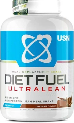 USN Diet Fuel Ultralean Meal Replacement Shake Powder (Vanilla, 2kg 36 Serving)