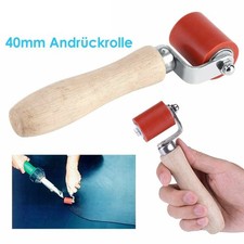 40 mm Hand pressure roller heat-resistant silicone pressure roller wood handle