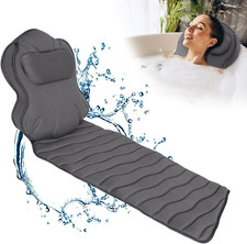 Luxury Extra Thick Bath Pillow for Ultimate Head, Neck Back Support