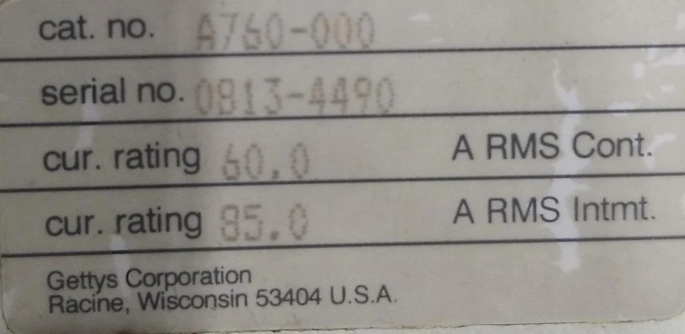 GETTYS SERVO DRIVE A760-000 - Image 2 of 2