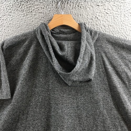 Calvin Klein Poncho Womens 1 Gray Knitted Hooded Pullover Casual Classic NEW - Picture 8 of 14