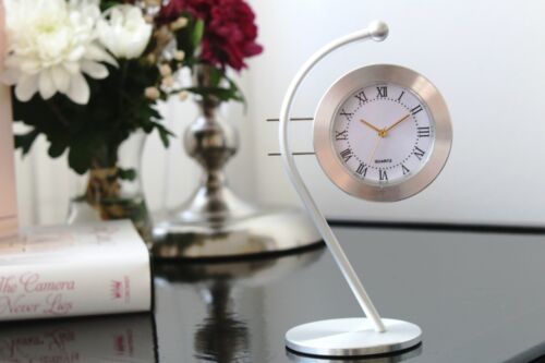 Elegant Contemporary Aluminium Desk Table Clock Bicycle Shape Picture Frame Gift - Picture 8 of 11