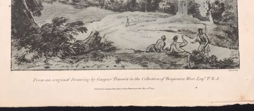 1807 Antique Soft Ground Etching After Poussin - Picture 3 of 4