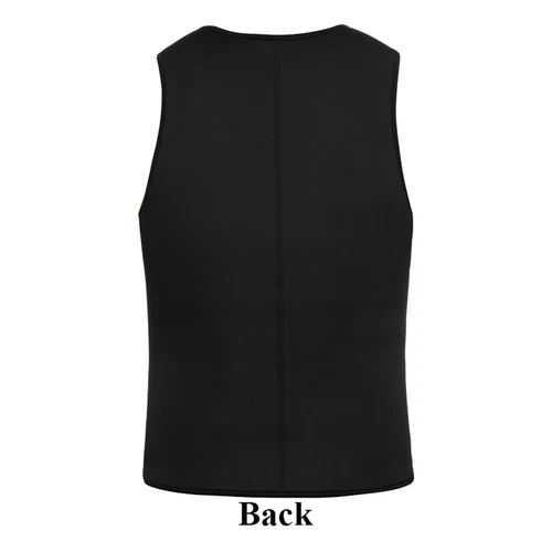 Men Neoprene Sauna Sweat Vest Body Shaper Waist Trainer Fat Burner Thermo Corset - Picture 14 of 24