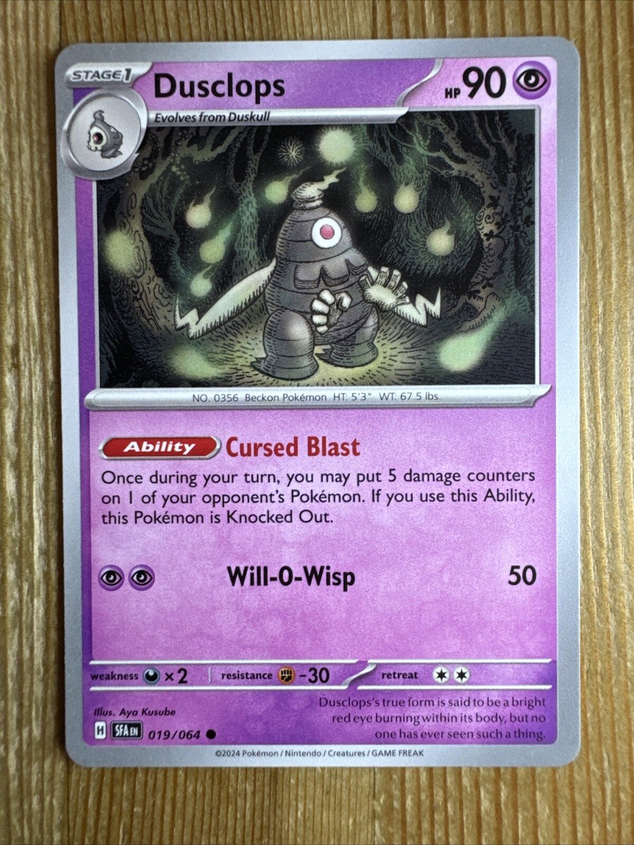 Dusclops 019/064 Shrouded Fable Pokemon TCG Regular Uncommon NM | eBay