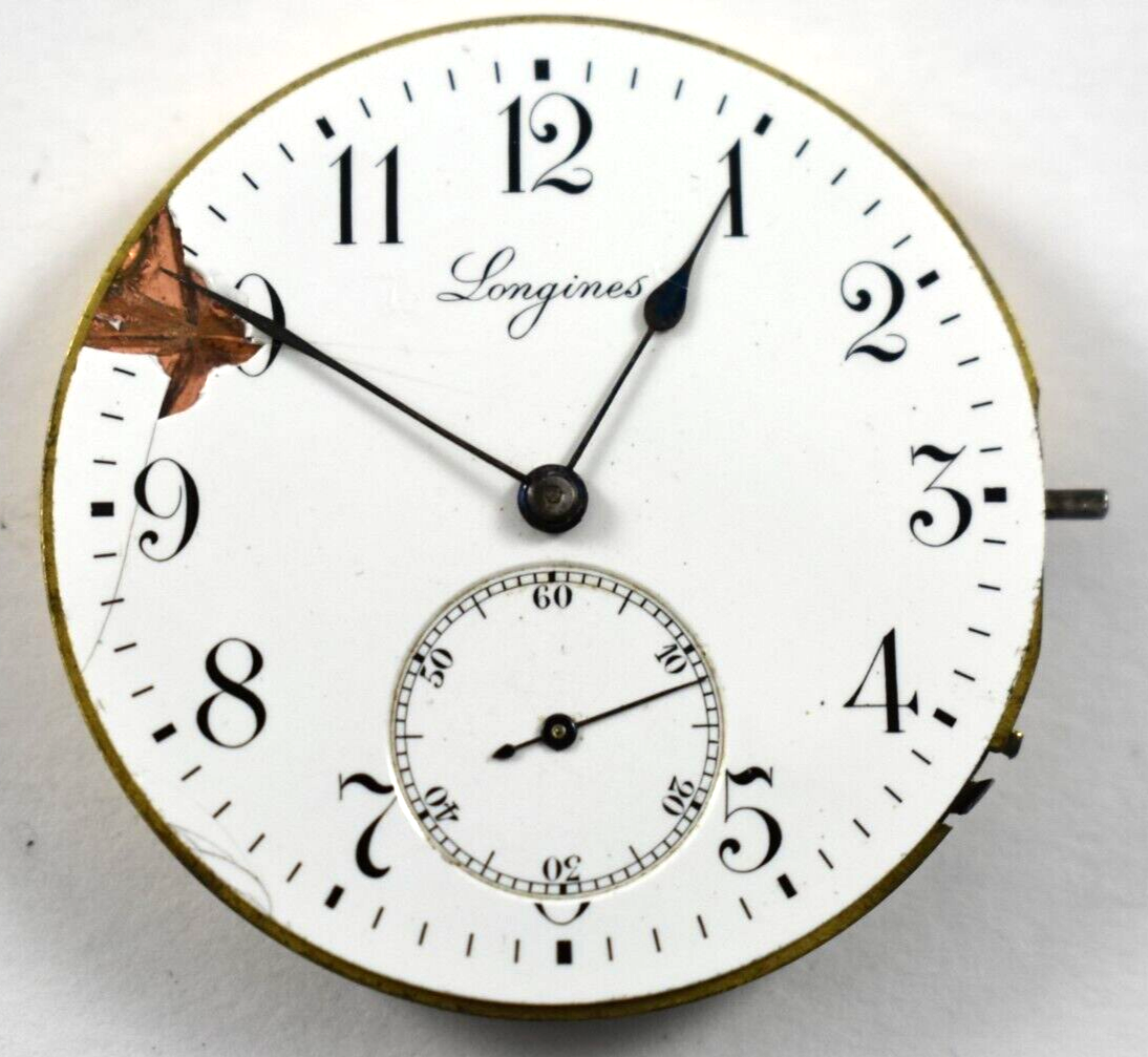 Vintage Longines 18.80 42.86mm Hunting Pocket Watch Movement lot