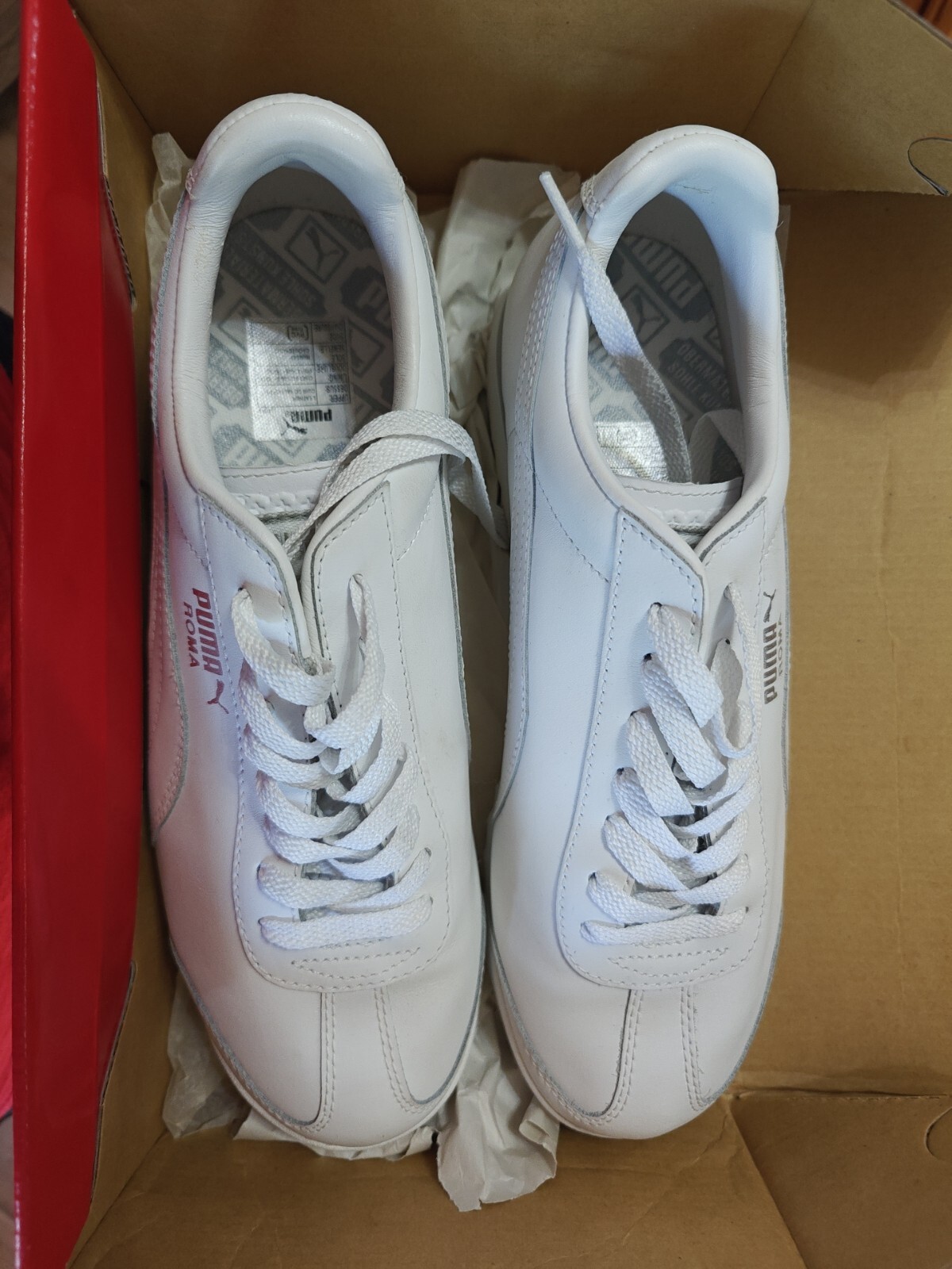 Size 8 - PUMA Roma Basic White - image 3