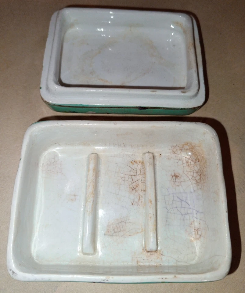 Jabonera antigua vintage. Jabonera. Rusia zarista. Imperio ruso. Porcelana Foto 2 de 4