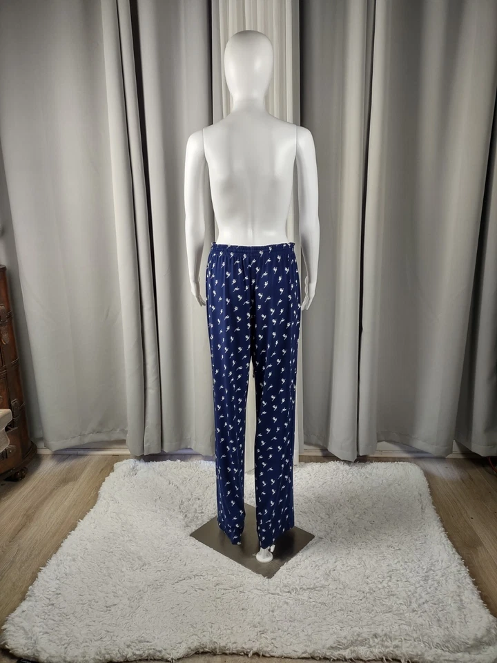 Grace Elements Ladies Women's Navy White Bird Graphic Wide Leg Pants Size Medium - Image 3 of 4
