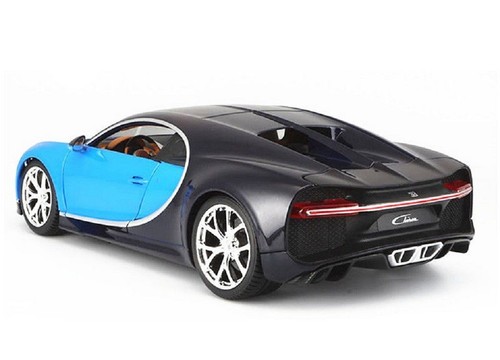 Bburago 1:18 Bugatti Chiron Blue Diecast Model Racing Car Vehicle Toy New in Box - Picture 3 of 4
