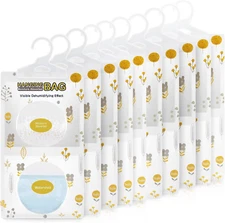 Moisture Absorbers, Hanging Closet Dehumidifier Bags, Humidity Packs, Desicca...