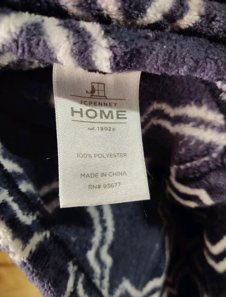 Jcpenney home 100 polyester blanket sales