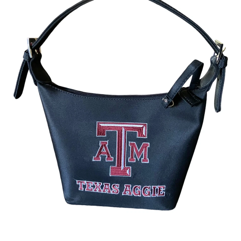 Texas A&M AM Aggies Espalda Mini Bolso de Hombro Cartera Vintage Años 90 Sandol Foto 3 de 4
