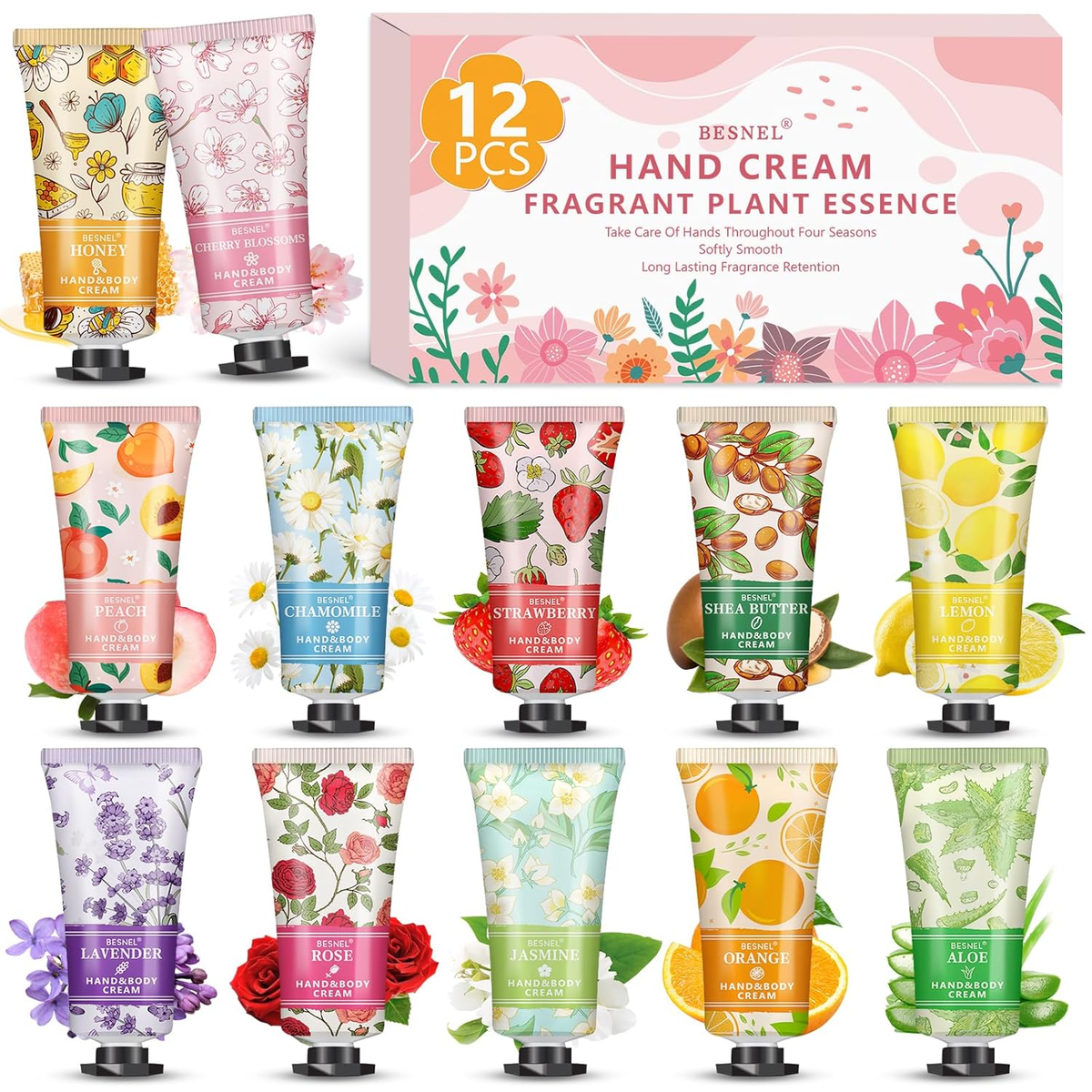 12 Pack Hand Cream Gifts Set for Women, Mini Hand Lotion Travel