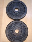 Pair of Vintage 5LB Weider Barbell Dumbell Weight Plates  10 lbs Total — photo 2