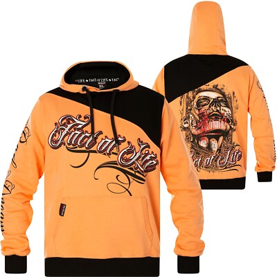 FACT OF LIFE Hoody Bad Dreams SH-12 Papaya Punch Orange Hoodies Herren 
