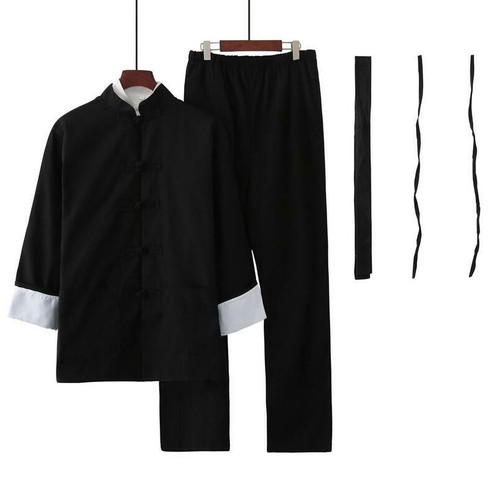 Traditional Chinese Tang Suit Bruce Lee Jacket Outfit Pants Martial Arts Uniform - Picture 10 of 11