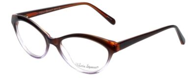 Valerie Spencer Blue Light Blocking Glasses VS9312-BRN Brown/Lilac Crystal 53mm