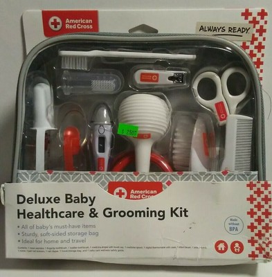 the first years american red cross deluxe baby healthcare and grooming kit