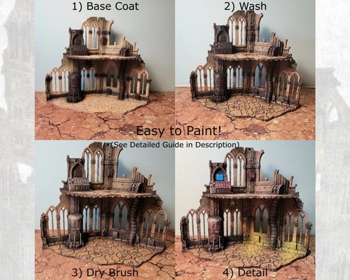 Imperialis Headquarters: Gothic Sci-Fi Modular Cathedral Terrain for 28mm Tablet - Bild 8 von 15