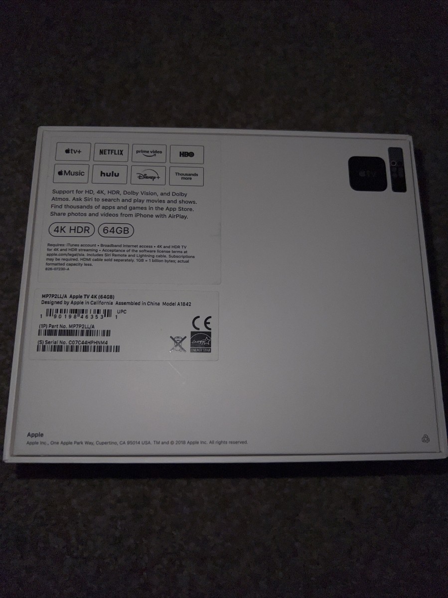 その他 AppleTV 4K HDR (64GB) MP7P2LL/A Apple TV (5th Generation) 4K HD Media Streamer (MP7P2LL/A