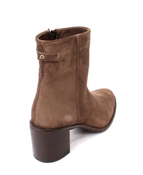 SAOLA Stivaletti Oxford Frau 48 marroni pelle scamosciata elasticizzati con cerniera 38 US 8