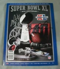 Bill Cowher & Mike Logan, Pgh Steelers, Signed Super Bowl XL Program, Clean