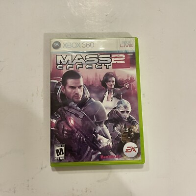 Mass Effect 2 (Microsoft Xbox 360, 2010) Complete w/ Manual - Tested Working E8
