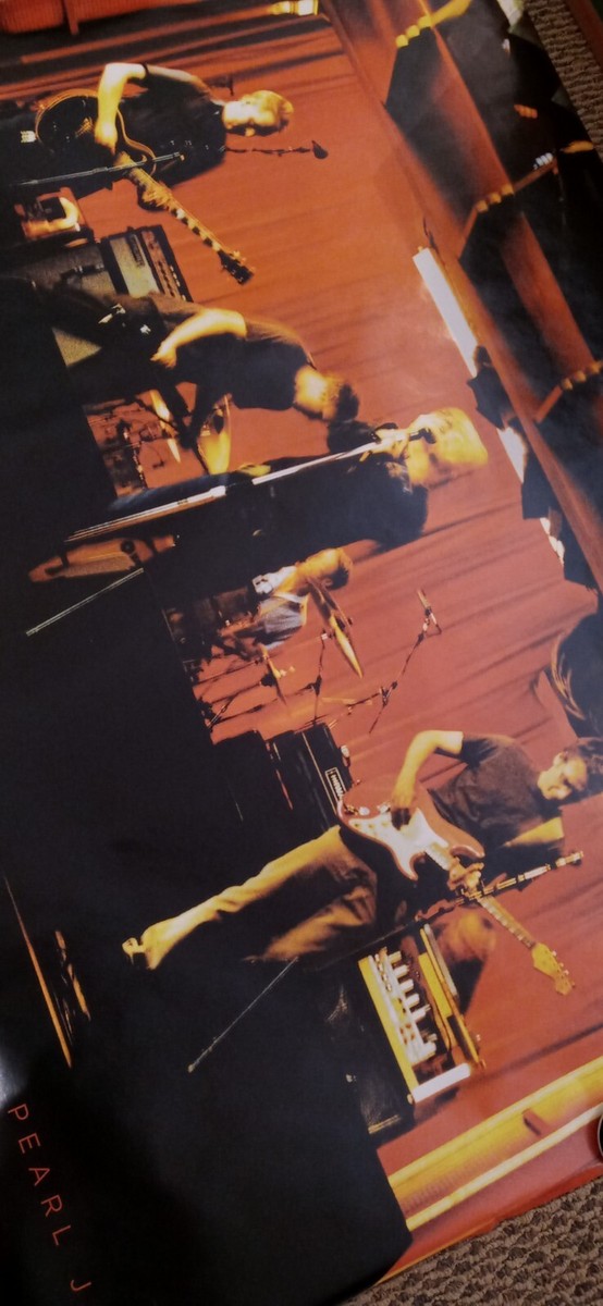 Pearl Jam poster giant live on stage 2003 40x60 vintage mint rare