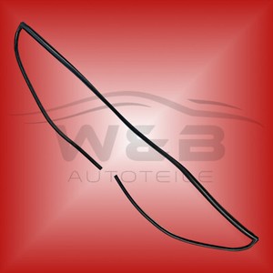 1.7m Windschutzscheiben Gummidichtung - Selbstklebende Auto Dichtung H-Profil Schwarz