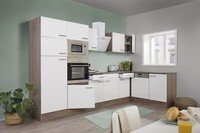 KüChe KüChenzeile WinkelküChe Eiche York Weiß Oliver 340 X 172 Cm Respekta