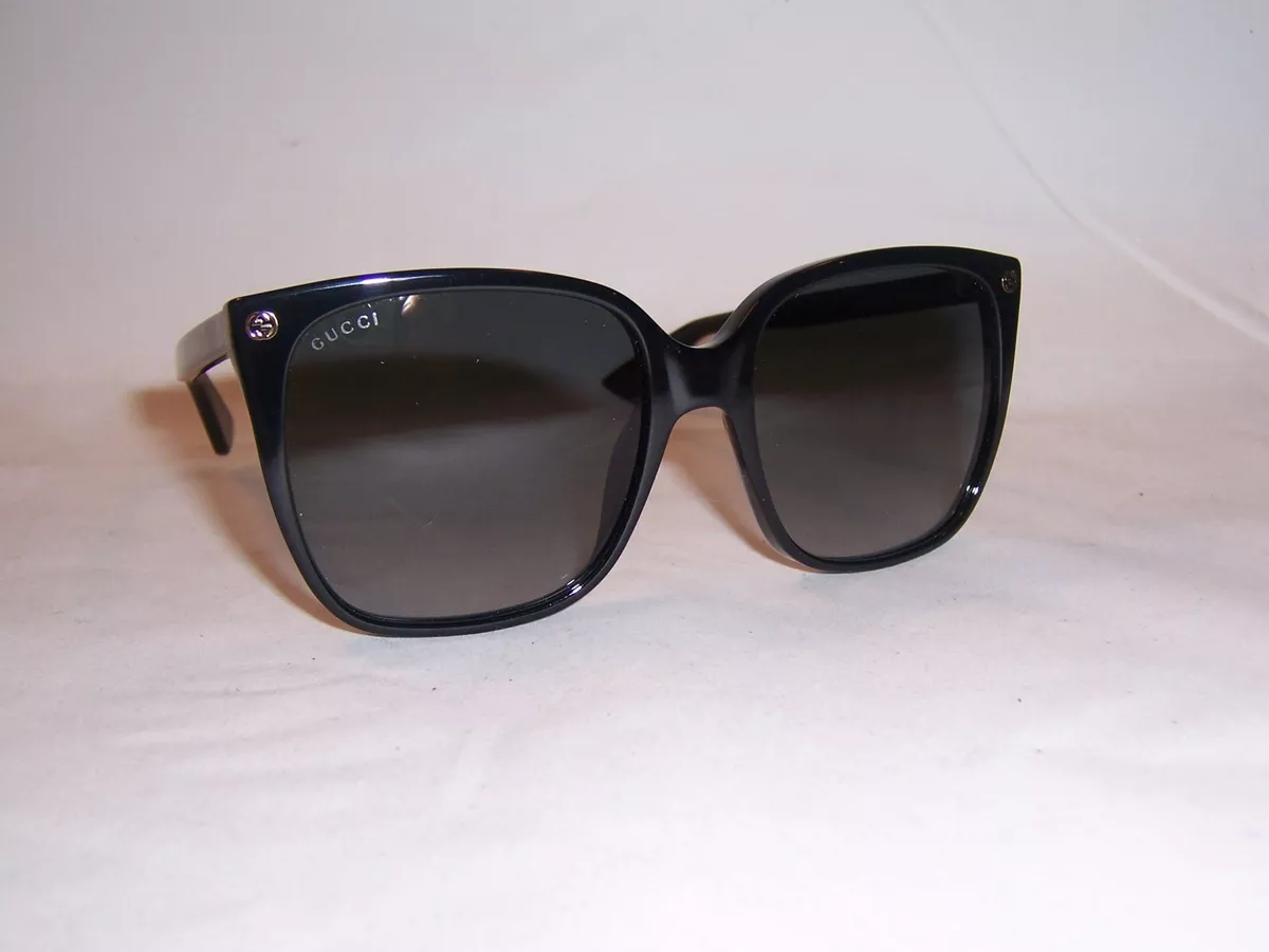 NEW GUCCI SUNGLASSES GG 0022S 001 BLACK GRAY GRADIENT AUTHENTIC