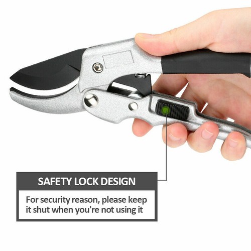Pruning Shears 8 inch Gardening Pruner Garden Scissors Garden Ratchet Clippers - Picture 4 of 12