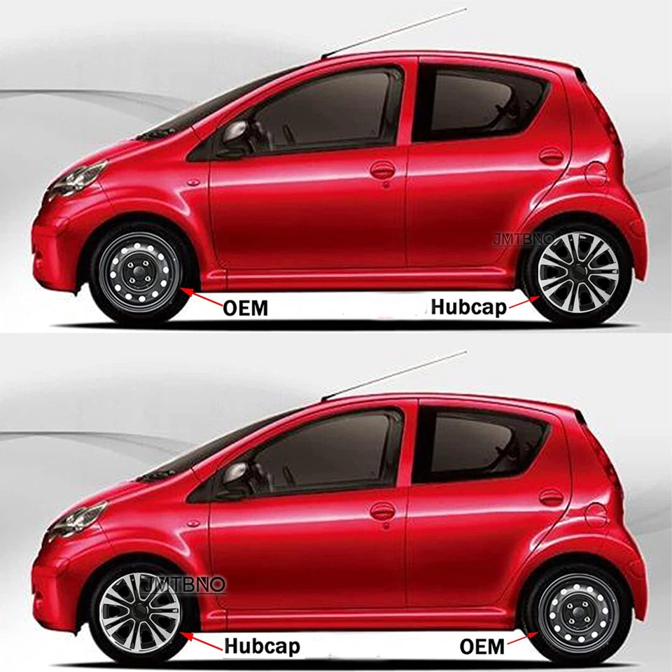 15英寸4件装轮毂盖适合R15轮胎和钢圈卡扣适用于丰田凯美瑞 — 第 3/4 张图片