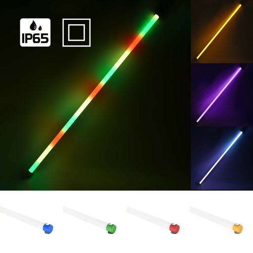 LED T8 Tube Lights 2FT 4FT 5FT 6500K Red Green Blue Purple Amber RGB Waterproof - Afbeelding 1 van 24