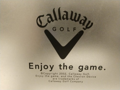 Vtg Callaway Golf Tin Logo Balls Collectors Tin Arby's,Big Bertha,WF Hann & Sons - Picture 8 of 8