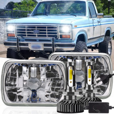 Pair Fit Ford F150 1981 1982 1983 1984 7x6 5x7 Led Headlights Hi Lo Beam H6054 Pair Fit Ford F150 1981 1982 1983 1984 7x6 5x7 Led Headlights Hi Lo Beam H6054