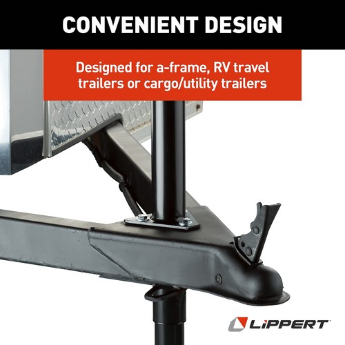 Lippert Quick Drop Tongue Jack for A-Frame Travel, black - Foto 5 di 8