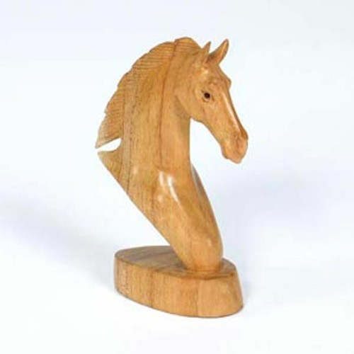 20 cm Hand Carved Wooden Horse Head eBay