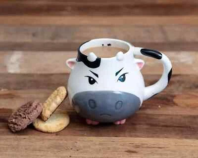 BOXER GIFTS Moody Cow Mug Cute Drinks Cup Ceramic Novelty Gag Rude Funny Gift Secret Santa