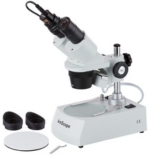 AmScope SE306R-P-E 20X-40X Stereo Two Light Microscope with USB Camera