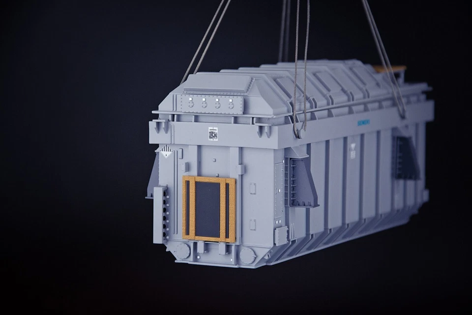Siemens Heavy Transformer Load with Lifting Cables - IMC 1:50 Scale #33-0174 New - Image 3 of 4
