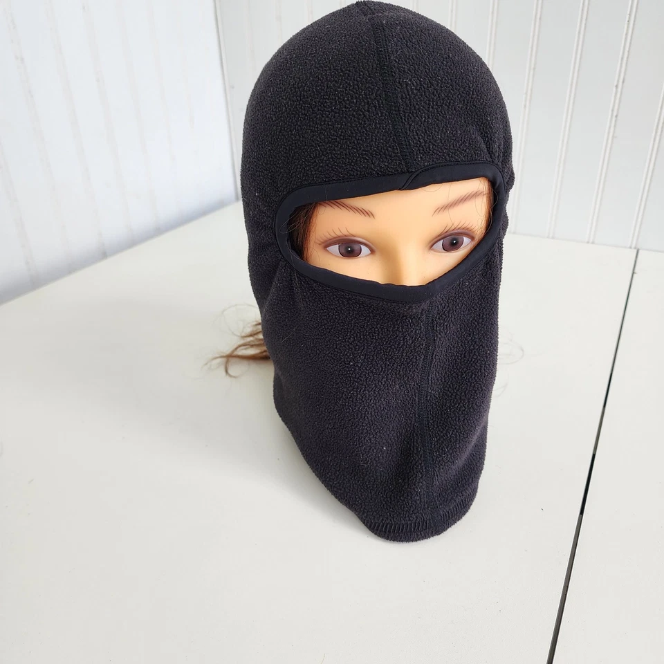 Polar Sport - Balaclava Full Face Mask Ski Hood - Black Fleece - Size L/XL - Image 4 of 4